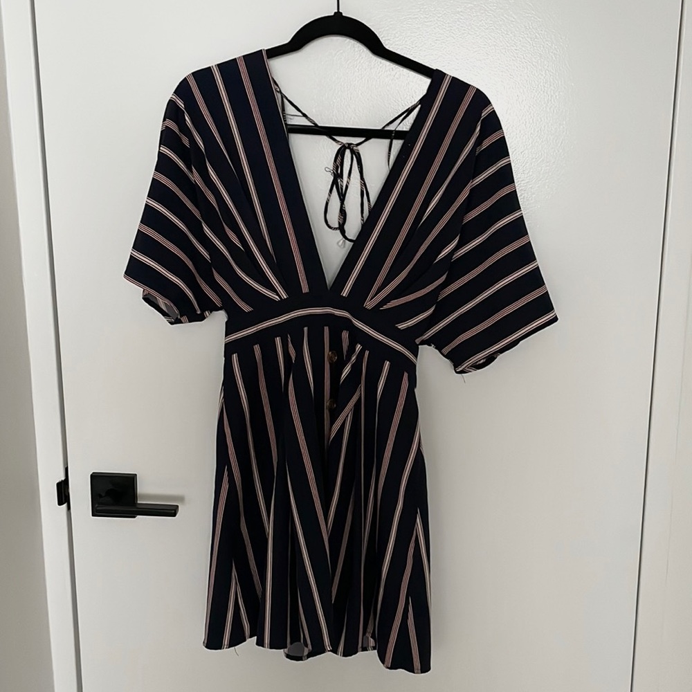 Deep v-neck dress